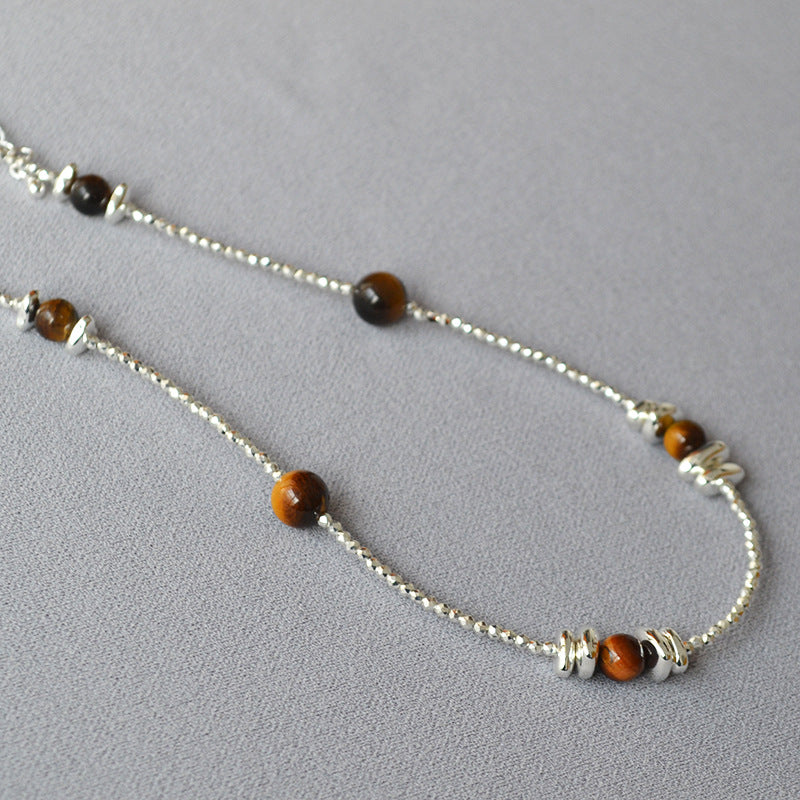 Schöne Silber Halskette mit einzigartigem Stil