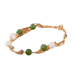 Zarte handwerkliche Gold Armband