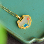 Zarte handwerkliche Silber Halskette