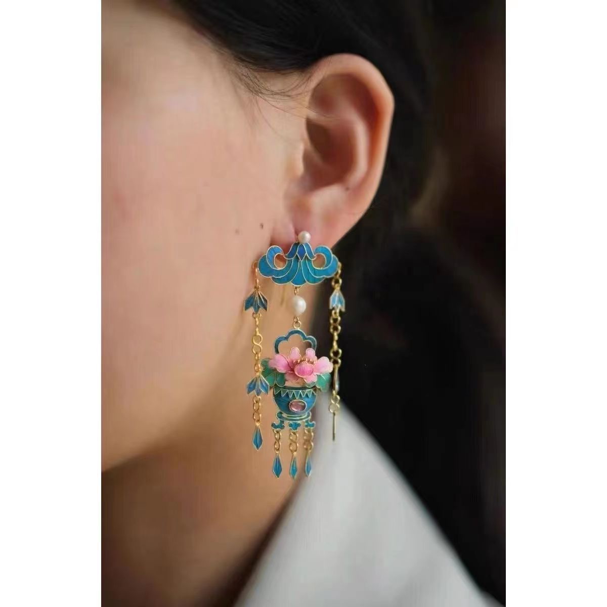 Atemberaubende Ohrring für den Alltag