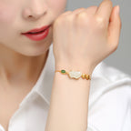 Zarte handwerkliche Silber Armband