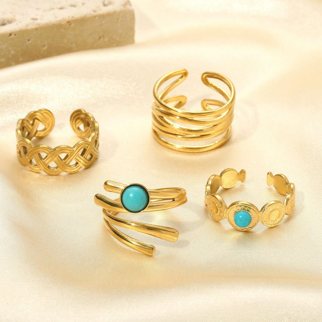 Atemberaubende Gold Ring für den Alltag