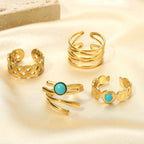 Atemberaubende Gold Ring für den Alltag