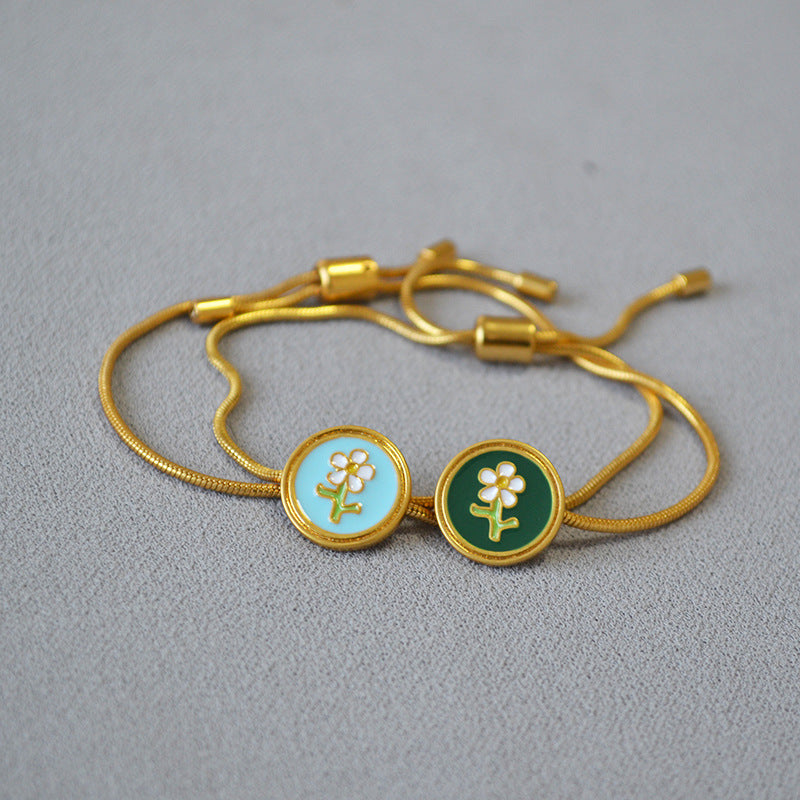 Handgefertigte Vintage Gold Armband