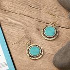 Handgefertigte Vintage Gold Ohrring