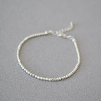 Zarte handwerkliche Silber Halskette