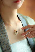 Zarte handwerkliche Gold Halskette