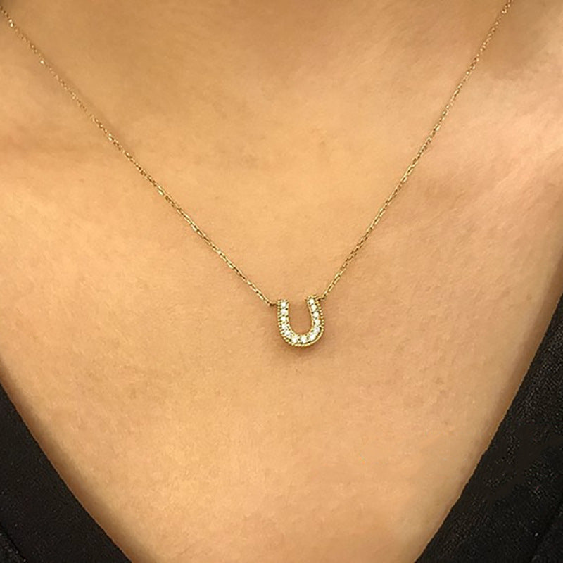 Handgefertigte Vintage Gold Halskette