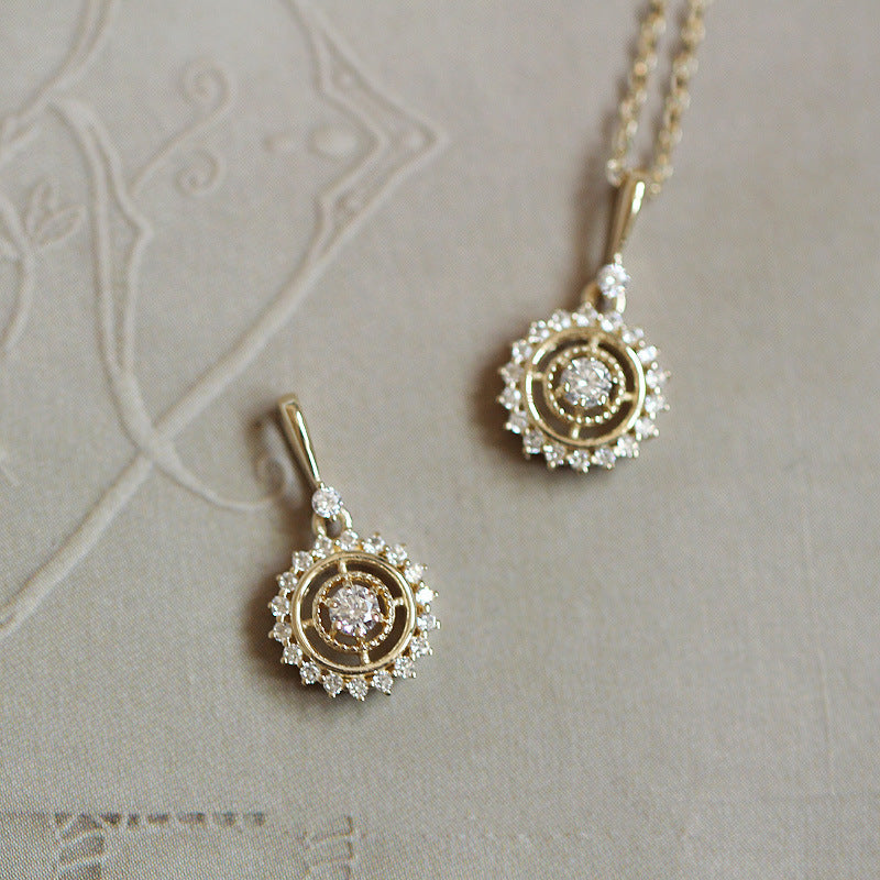 Handgefertigte Vintage Gold Halskette