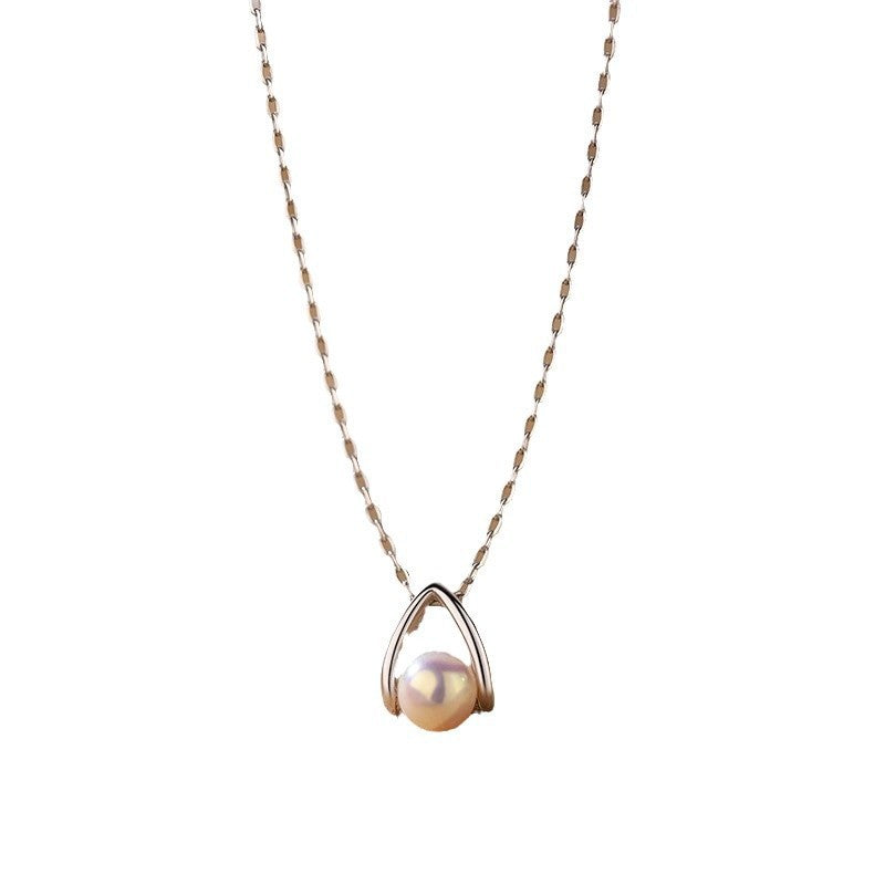 Schöne Perlen Halskette mit einzigartigem Stil