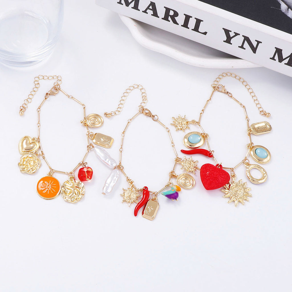 Zarte handwerkliche Perlen Armband