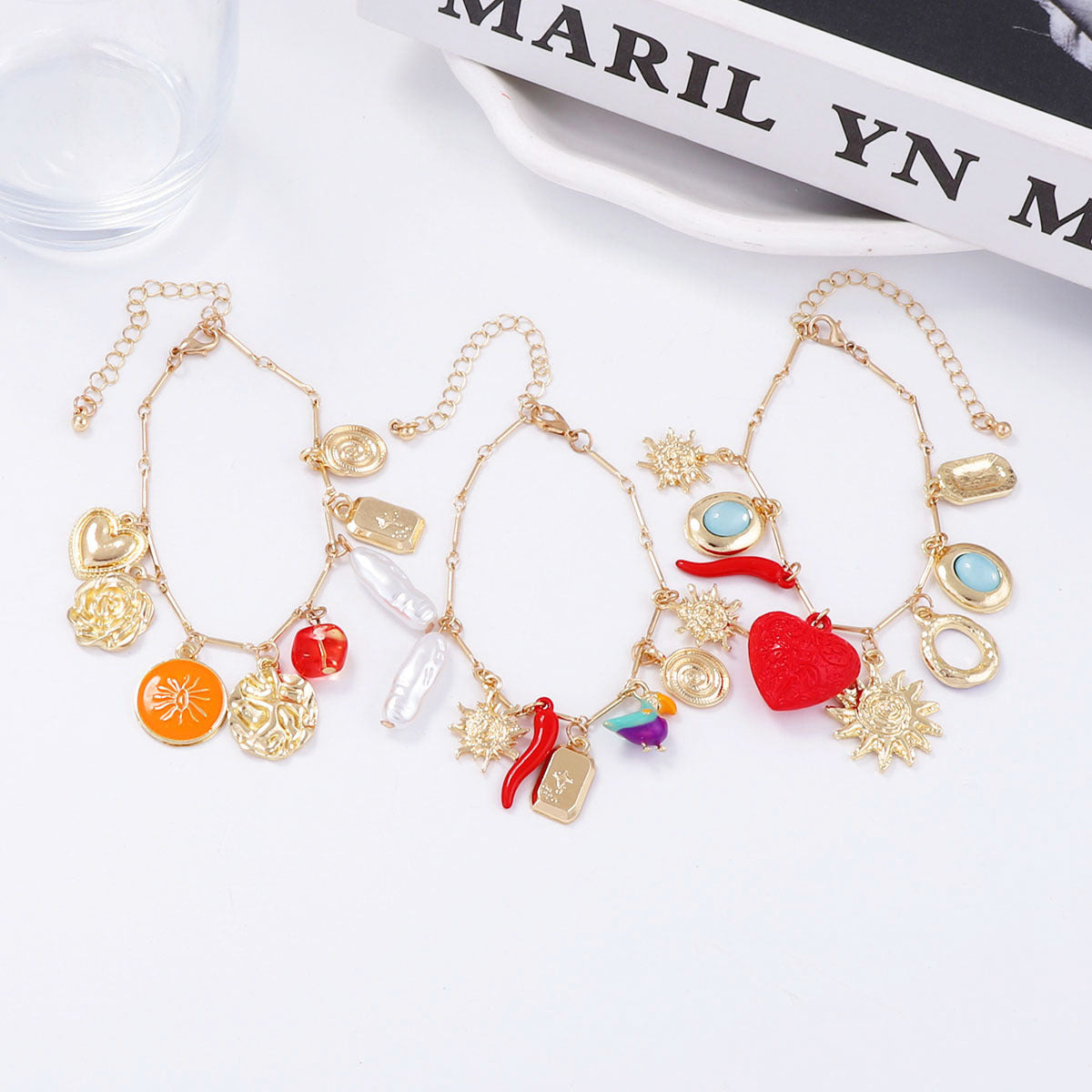 Zarte handwerkliche Perlen Armband