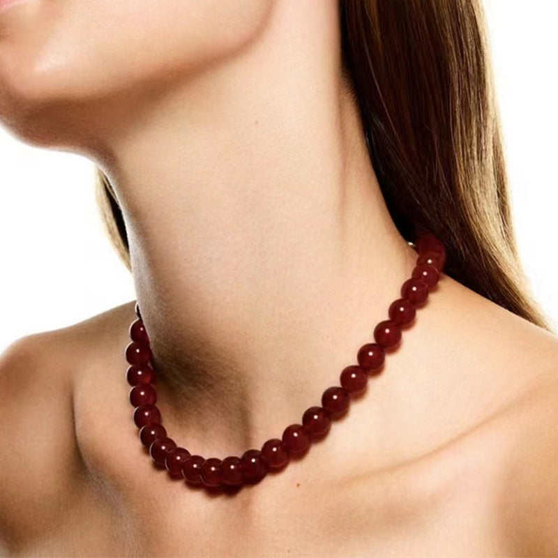 Zarte handwerkliche Gold Halskette