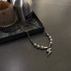 Zarte handwerkliche Perlen Halskette