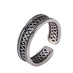 Zarte handwerkliche Silber Ring