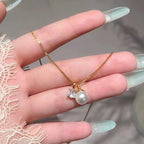 Handgefertigte Vintage Perlen Halskette