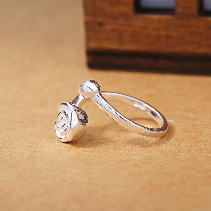 Zarte handwerkliche Silber Ring