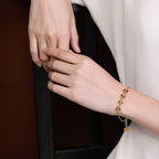 Zarte handwerkliche Gold Armband