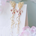 Handgefertigte Vintage Gold Ohrring