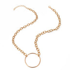 Zarte handwerkliche Gold Halskette