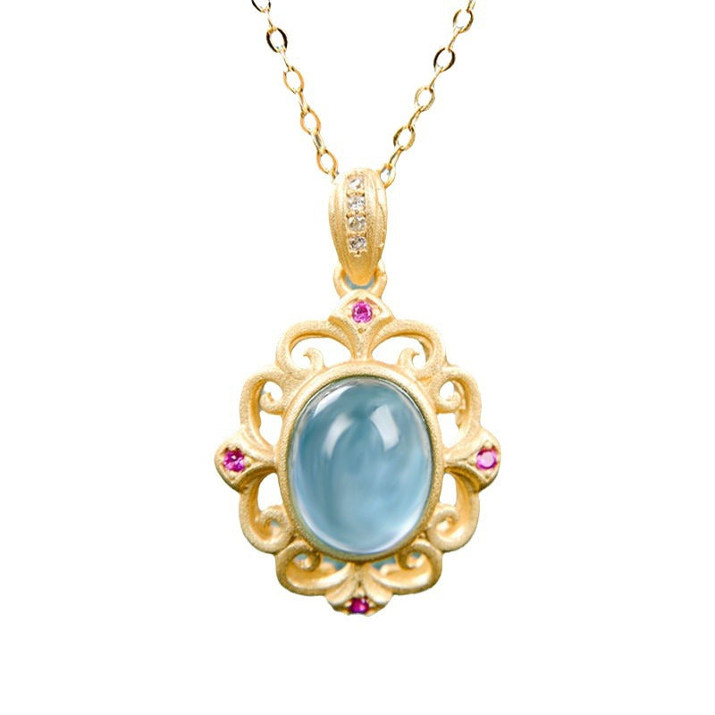 Zarte handwerkliche Silber Halskette