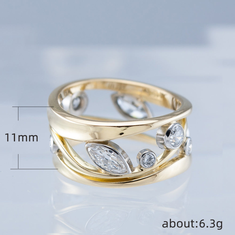 Charmante Gold Ring für jeden Anlass