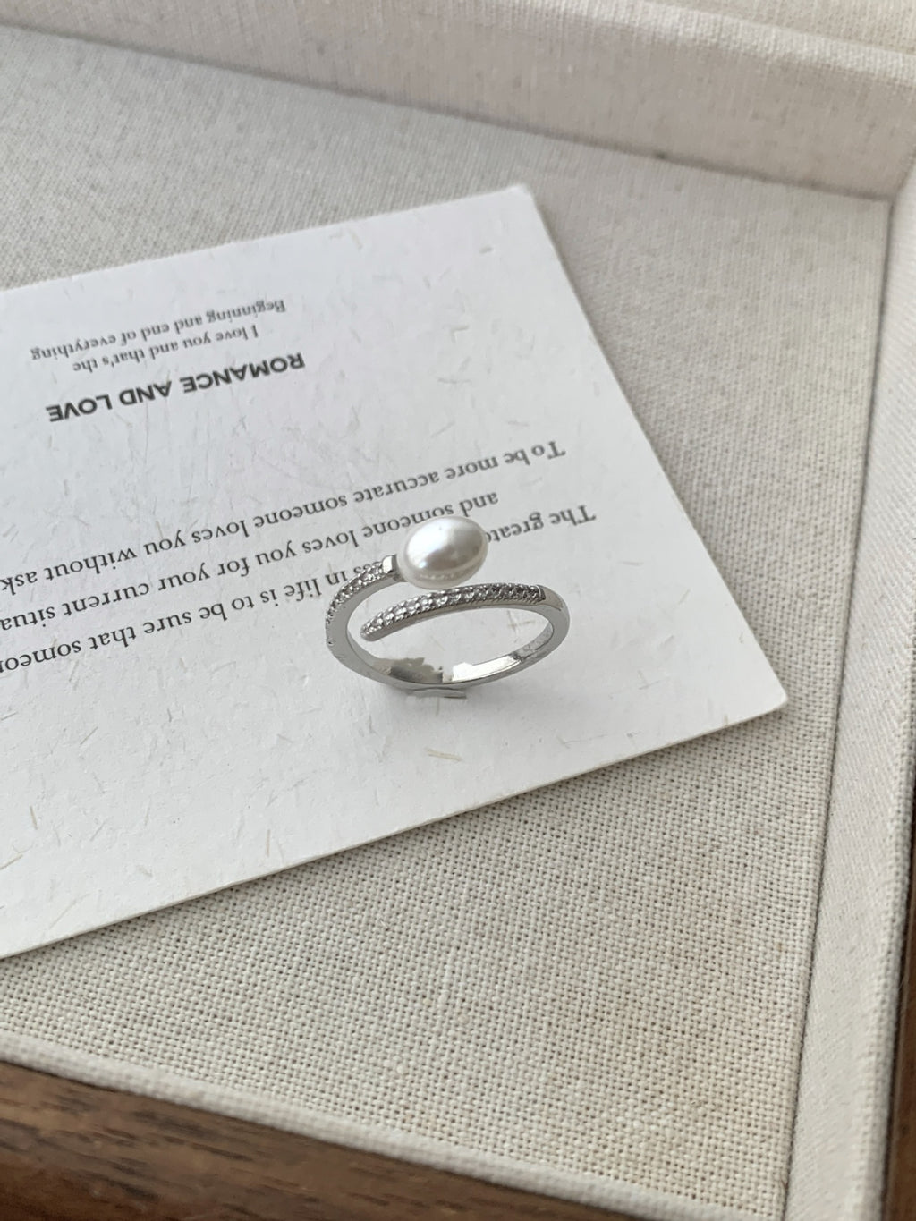 Romantische Perlen Ring für besondere Momente