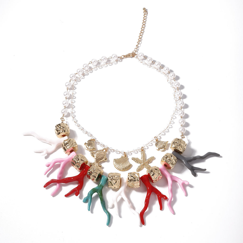 Zarte handwerkliche Perlen Halskette