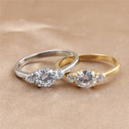 Zarte handwerkliche Ring