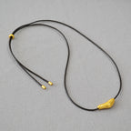 Schöne Gold Halskette mit einzigartigem Stil