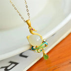 Zarte handwerkliche Silber Halskette