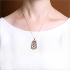 Zarte handwerkliche Gold Halskette