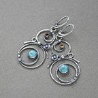 Schöne Silber Ohrring mit einzigartigem Stil