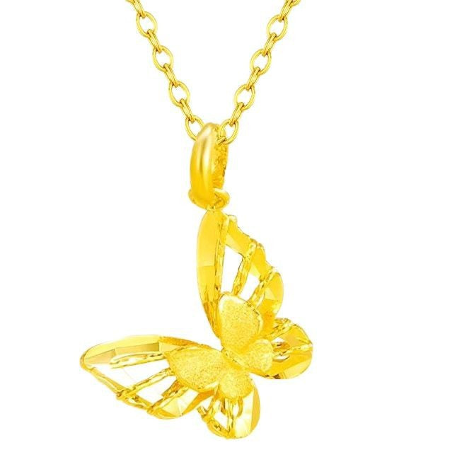 Zarte handwerkliche Gold Halskette