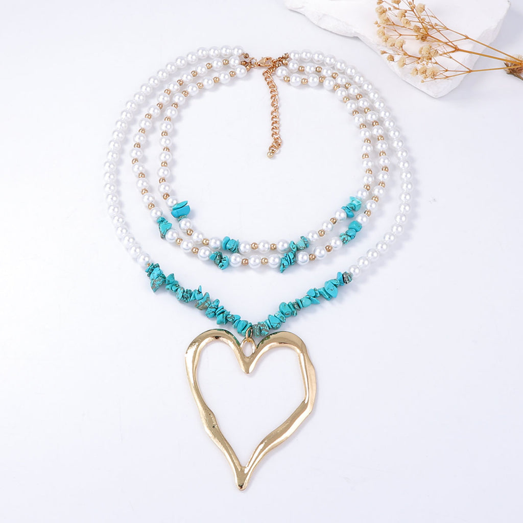 Zarte handwerkliche Perlen Halskette