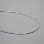 Zarte handwerkliche Silber Halskette