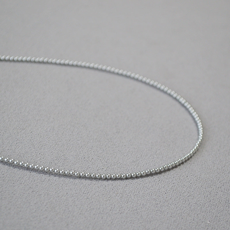 Zarte handwerkliche Silber Halskette