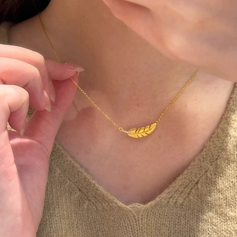 Romantische Gold Halskette für besondere Momente