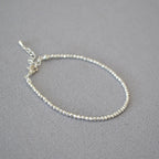 Zarte handwerkliche Silber Halskette