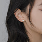 Schöne Silber Ohrring mit einzigartigem Stil