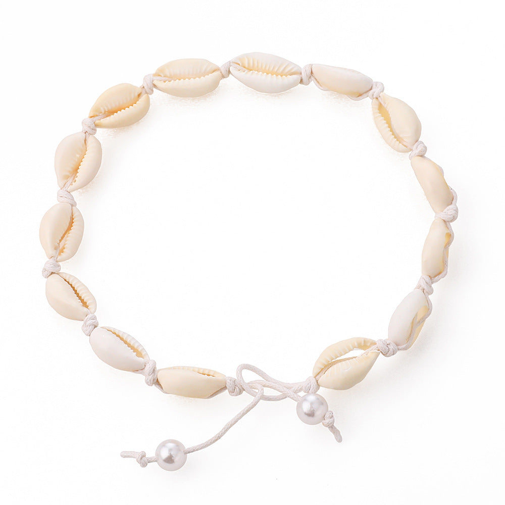 Zarte handwerkliche Perlen Halskette