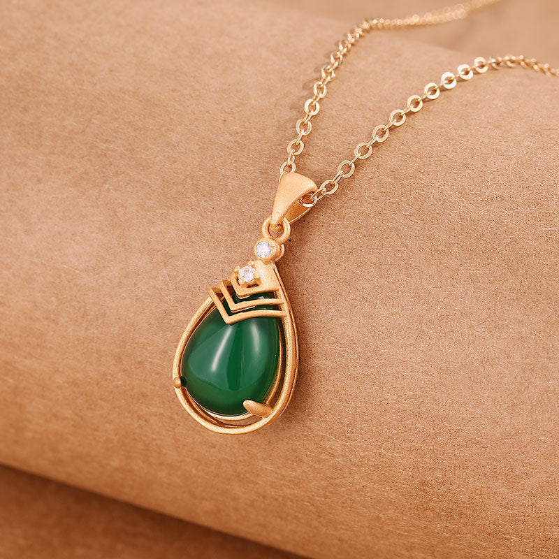 Zarte handwerkliche Silber Halskette