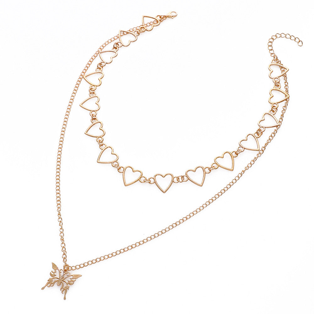 Zarte handwerkliche Gold Halskette