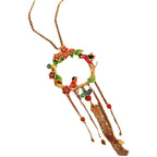 Zarte handwerkliche Gold Halskette