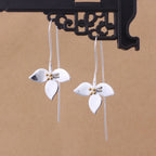 Zarte handwerkliche Silber Ohrring