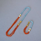 Zarte handwerkliche Perlen Halskette