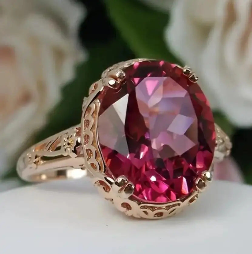 Handgefertigte Vintage Gold Ring