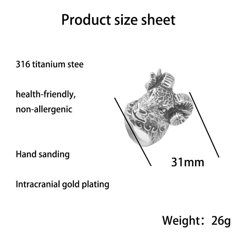 Zarte handwerkliche Ring