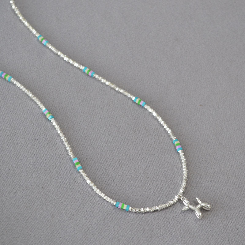 Schöne Silber Halskette mit einzigartigem Stil