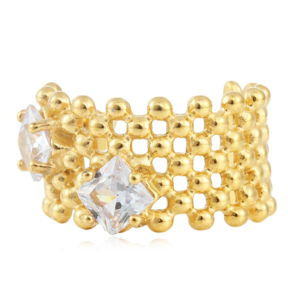 Schöne Gold Ohrring mit einzigartigem Stil